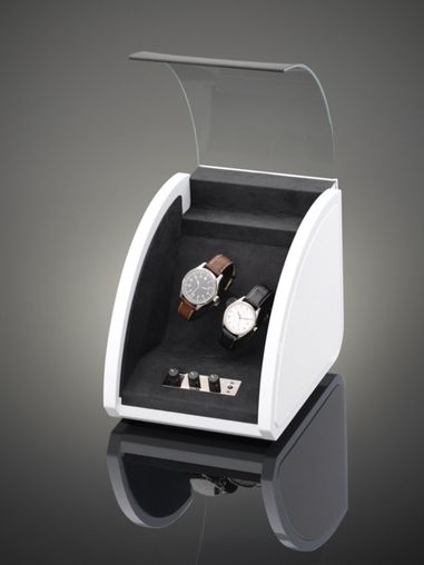 white high gloss/leather TIME MOVER и Сейфы Elma
