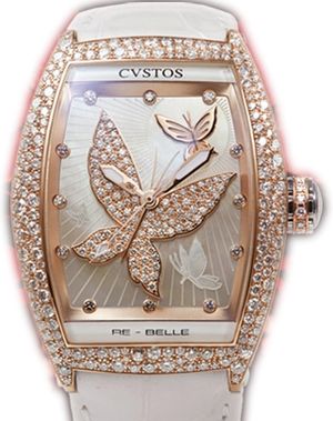 re-belle papillon red gold diamond snow setting Cvstos Re-Belle