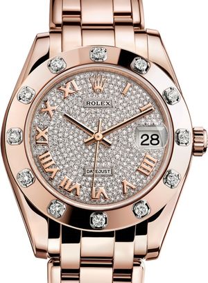 81315 Diamond-paved Rolex Pearlmaster