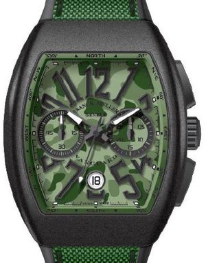 V 45 CC DT CAMOUFLAGE TTNRMC.VE CAMOUFLAGE VE.NR Franck Muller Vanguard Camouflage