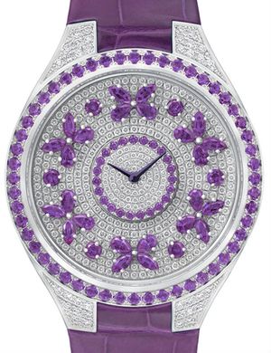 Disco Butterfly Motif Diamond on Violet Sapphire GRAFF Butterfly