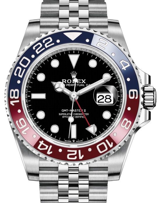 rolex gmt master ii black and blue