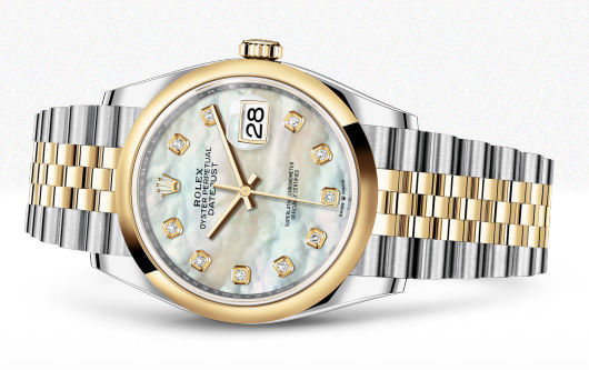 126203 White mother-of-pearl diamonds Jubilee Rolex Datejust 36