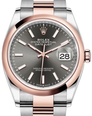 126201 Dark rhodium Chromalight Rolex Datejust 36