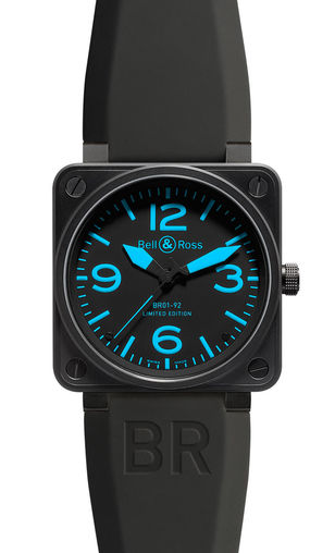 BR 01-92 blue markers Bell & Ross BR 01-92