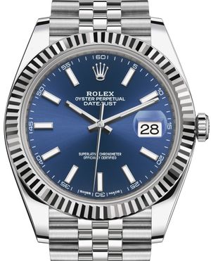 rolex just date 41 blue