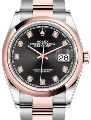 126201 Black set with diamonds Rolex Datejust 36