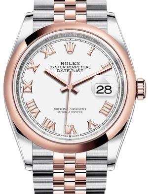 126201 White Roman numerals Jubilee Rolex Datejust 36