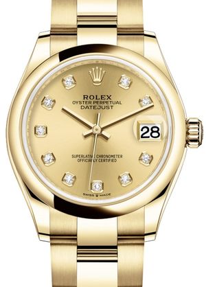 278248 Champagne-colour set with diamonds Rolex Datejust 31