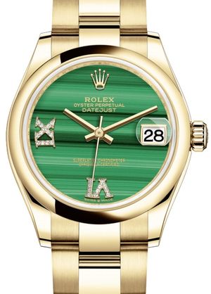 278248 Malachite set with diamonds Rolex Datejust 31
