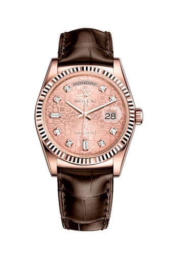 118135 Pink Jubilee design set with diamonds Rolex Day-Date 36