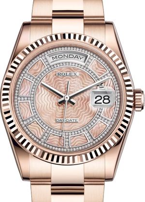 Rose gold day date 36 store
