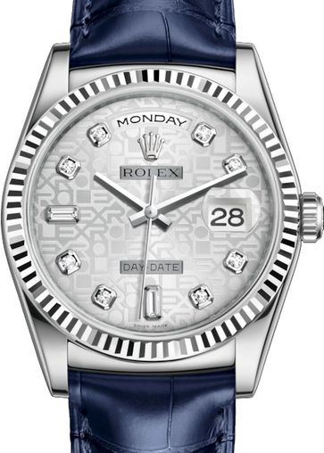 118139 Silver Jubilee design set with diamonds Rolex Day-Date 36
