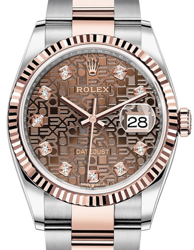 126231 Chocolate Jubilee design set with diamonds Rolex Datejust 36
