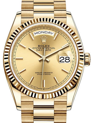 128238 Champagne-colour Rolex Day-Date 36