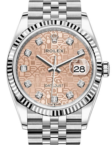 126234 Pink Jubilee design set with diamonds Rolex Datejust 36