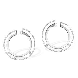 Large Hoop White Gold Messika Move Romane