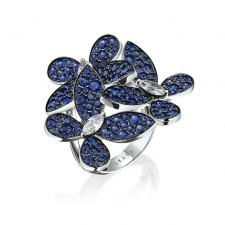 Triple Pavé Butterfly Ring sapphire GRAFF Butterfly