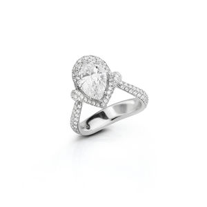 white gold ring with brilliant  Verdi Gioielli Opera
