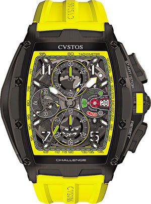 Challenge III Chrono Black Steel Yellow Cvstos Challenge Chrono