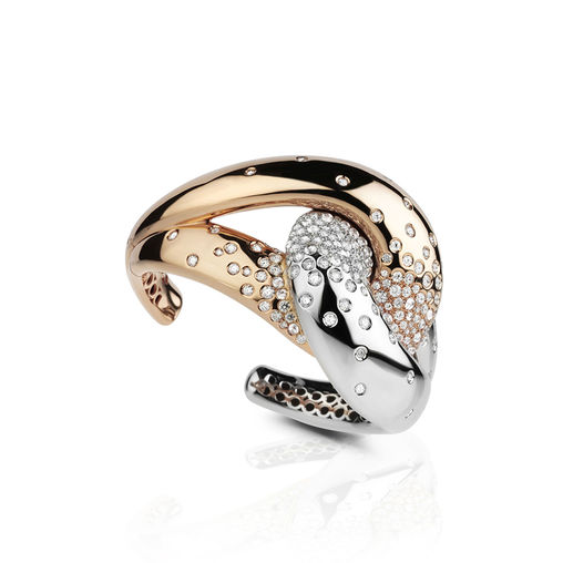 rose and white gold bracelet with diamonds Verdi Gioielli Chillout