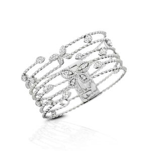 White gold butterfly ring with diamonds Verdi Gioielli Swing