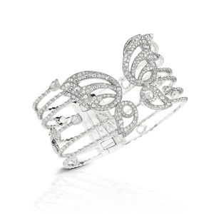 White gold butterfly ring with diamonds2 Verdi Gioielli Swing