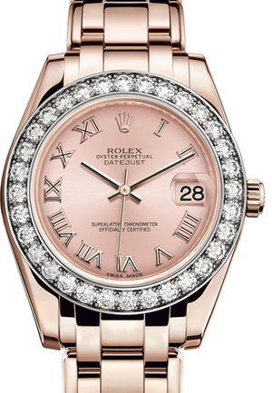 81285 Pink Rolex Pearlmaster