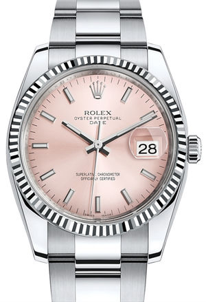 115234 Pink index Rolex Oyster Perpetual