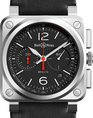 BR0394-BLC-ST/SCA Bell & Ross BR 03-94 Chronograph