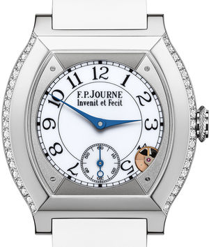 40 mm titanium 2 rows diamonds blanc F.P.Journe Elegante