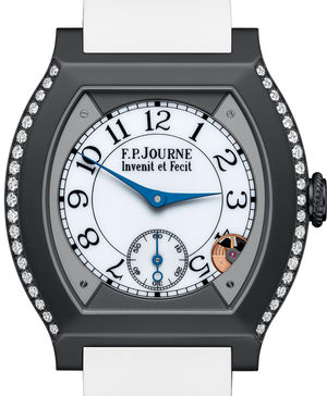 40 mm titalyt 2 rows diamonds blanc F.P.Journe Elegante