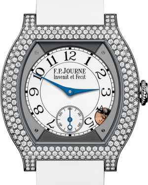 40 mm titanium 12 rows diamonds blanc F.P.Journe Elegante