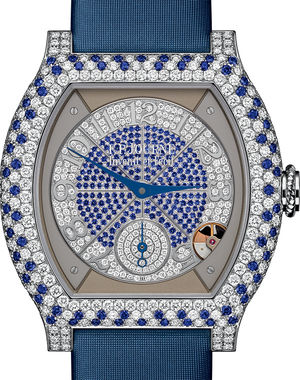40 mm platinum diamonds and sapphire F.P.Journe Elegante