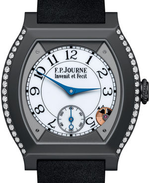 40 mm titalyt 2 rows diamonds black F.P.Journe Elegante
