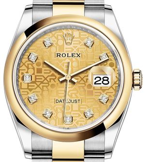 rolex datejust diamond gold