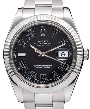 116334 black dial Roman numerals USED Rolex Datejust 41