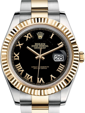 116333 black  Roman numerals USED Rolex Datejust 41