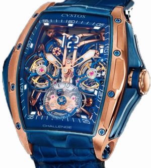 Double Tourbillon Differentiel-S Blue Steel Bicolo Cvstos Challenge III