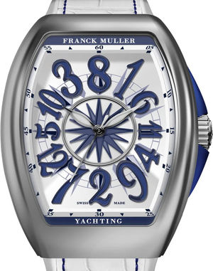 V 32 CH YACHT (BL) White Dial Franck Muller Crazy Hours