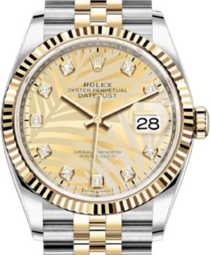 rolex datejust steel and yellow gold