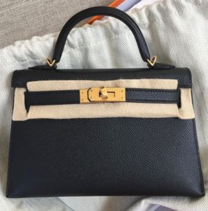 Bag Noir Black Epsom Gold Hardwere Hermès Bag