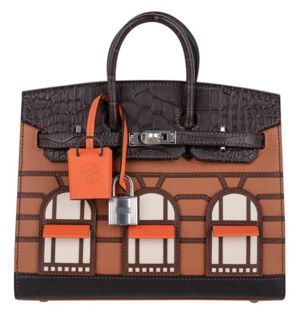 Gold Madame Epsom/Leather Palladium Hermès Bag