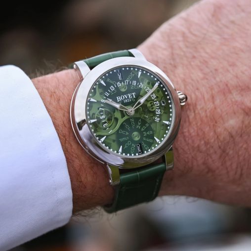 R21 Green Sapphire Dial Titanium Bovet Dimier