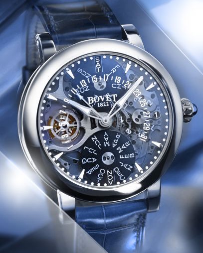 R21 Blue Sapphire Dial Titanium Bovet Dimier