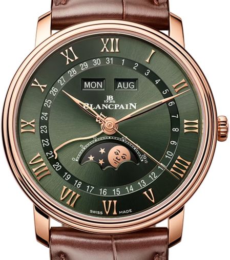 6654A 3653 55B Blancpain Villeret Moon Phase