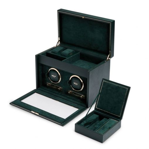 Green Double Watch Winder 792241 TIME MOVER , Сейфы, шахматы  Wolf