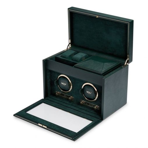 Green Double Watch Winder 792241 TIME MOVER , Сейфы, шахматы  Wolf