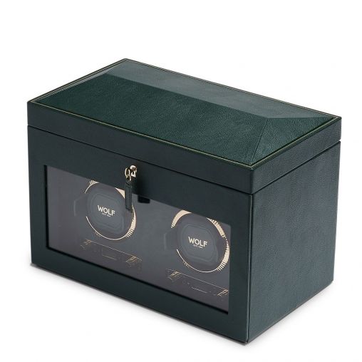 Green Double Watch Winder 792241 TIME MOVER , Сейфы, шахматы  Wolf