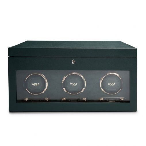 Green Triple Watch Winder 792341 TIME MOVER , Сейфы, шахматы  Wolf